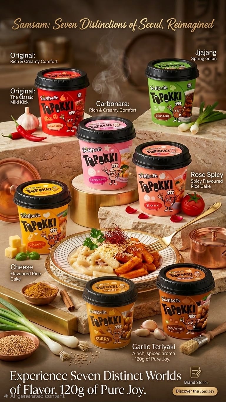 7 amazing flavours of Topokki