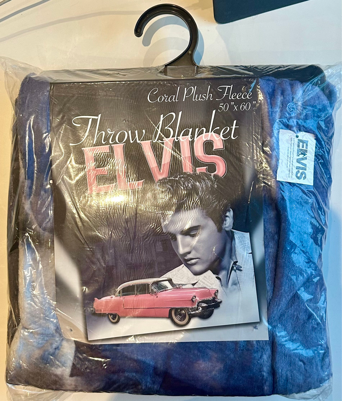 Elvis Throw Blanket Pink Caddy - E8999