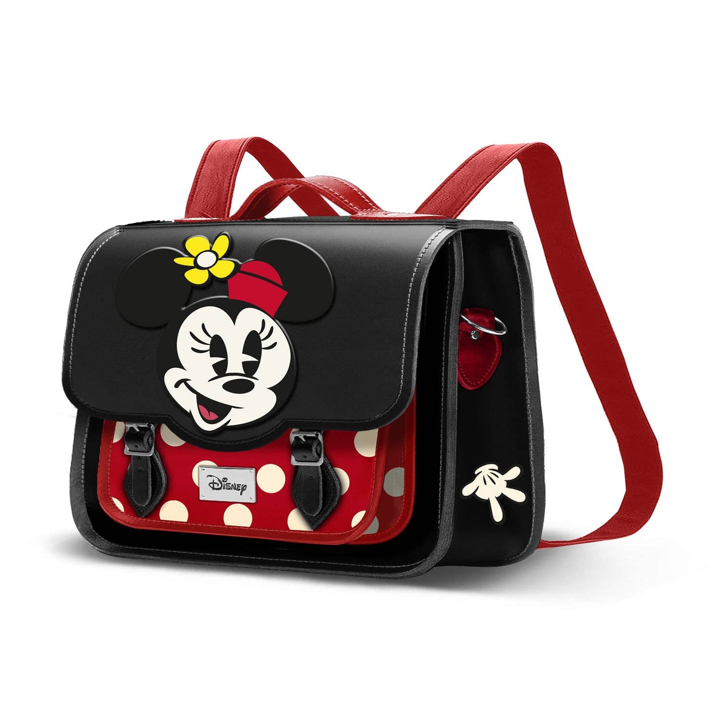 Disney Minnie Mouse Face-Satchel Shoulder/Sling Bag-Backpack