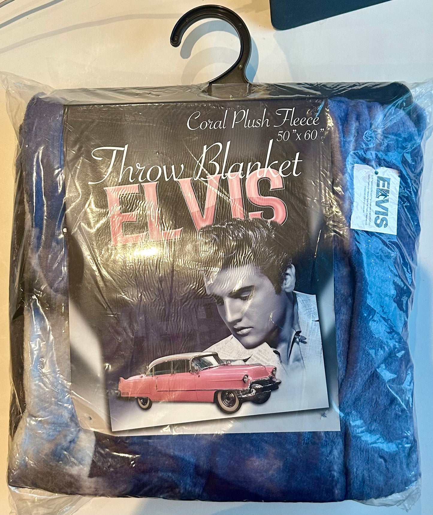 Elvis Throw Blanket Pink Caddy - E8999
