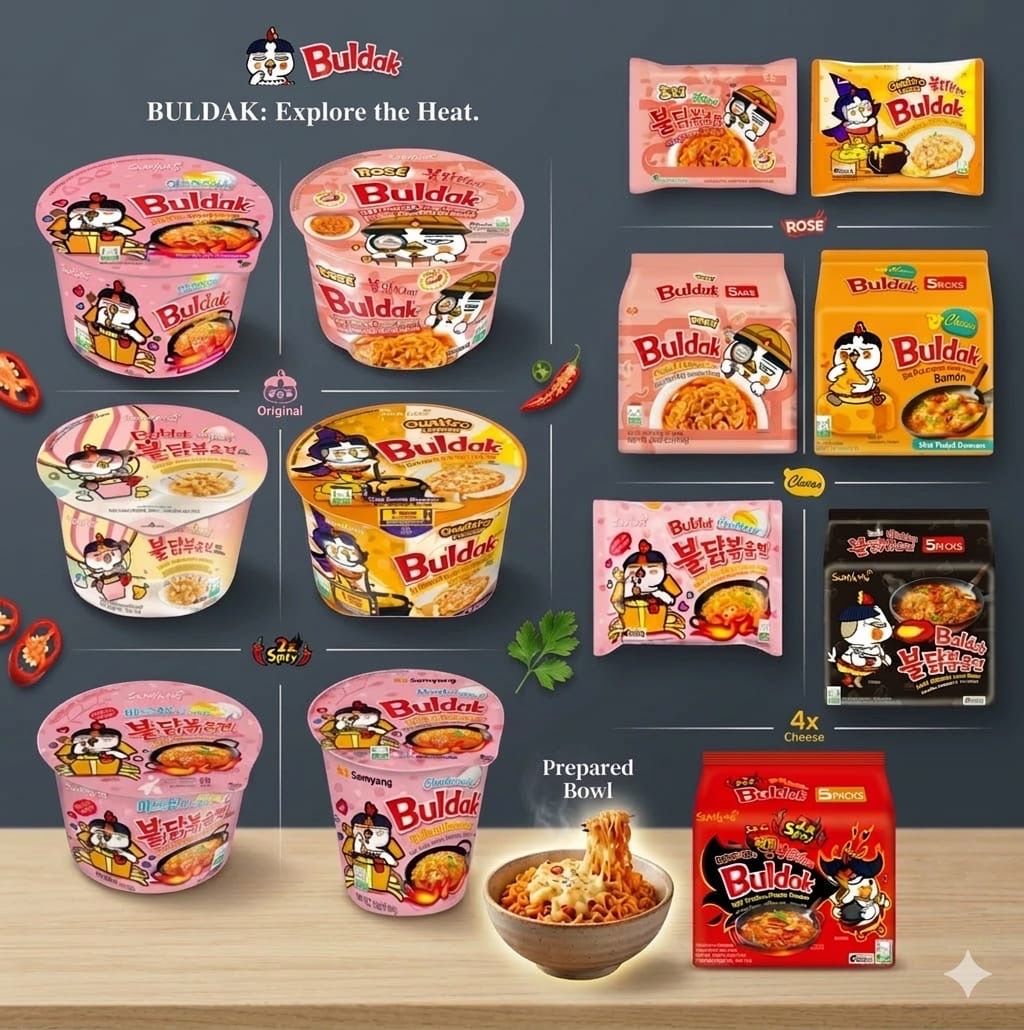 Buldak noodles spicy noodles