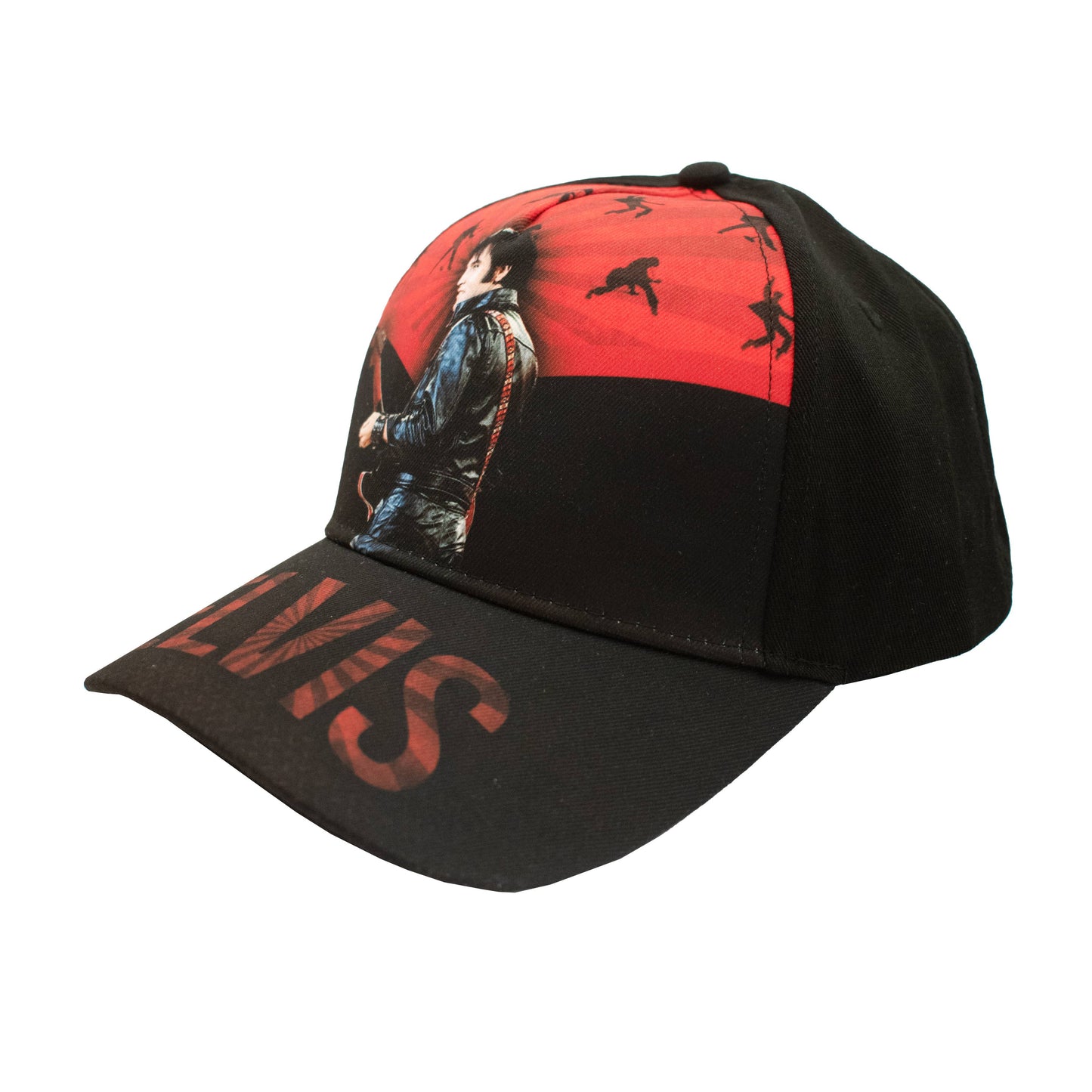 Elvis Cap - Black & Red '68 W / Silhouettes E9066