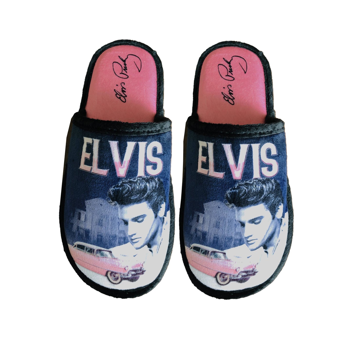 Elvis Slippers - Pink Caddy -E9086