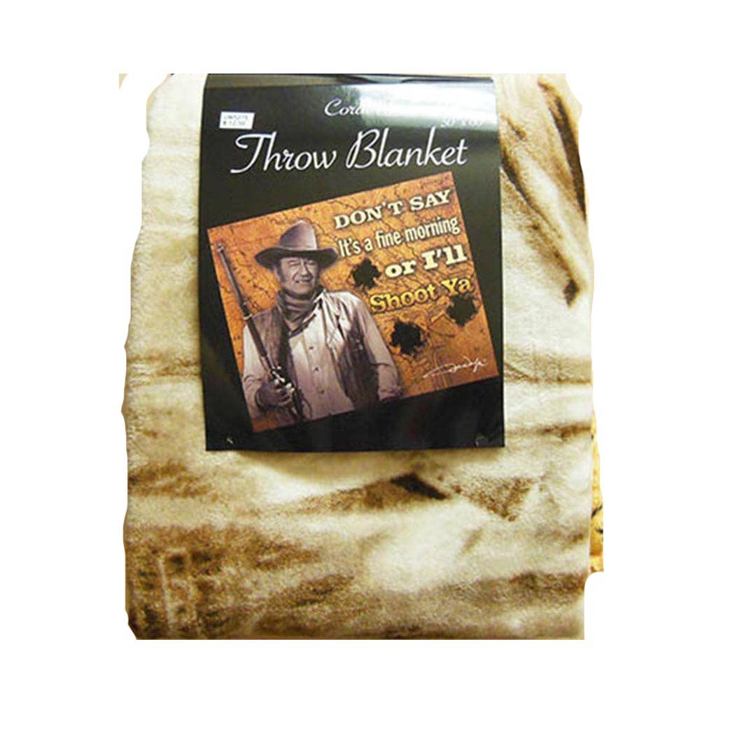 John Wayne Throw Blanket - I'll Shoot Ya -JW5275