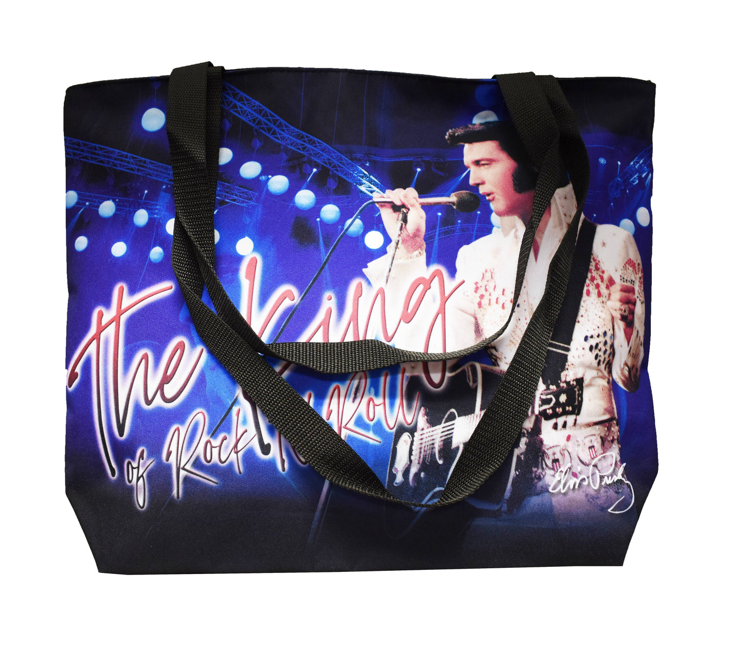 Elvis Presley Tote Handbag - Blue