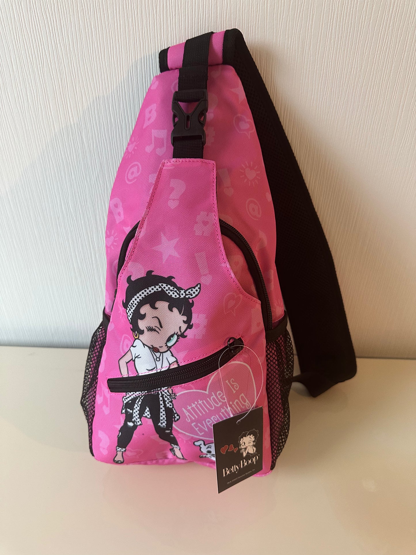 Betty Boop Pink Sling Bag for Girls. New Collection - BB6657