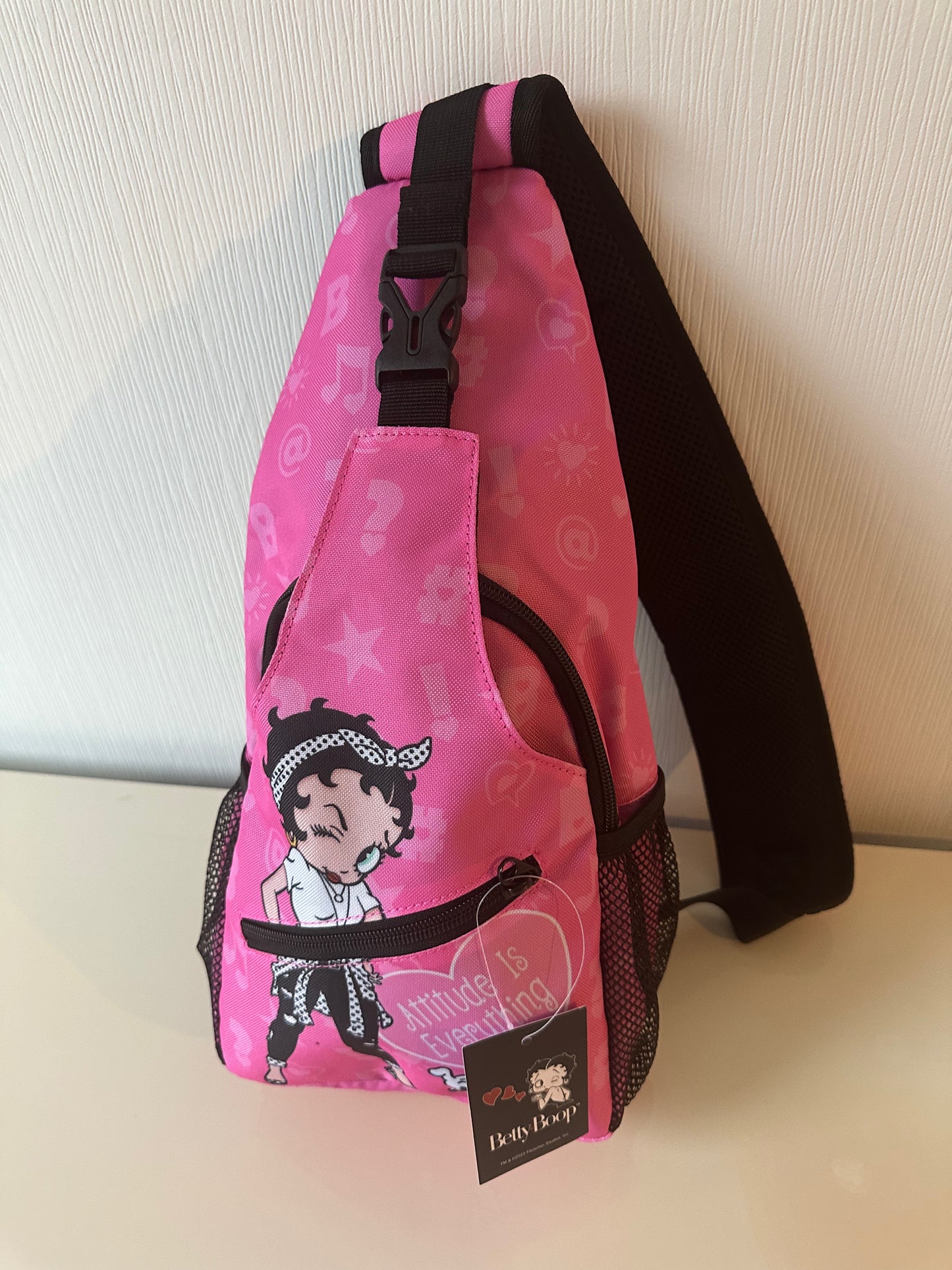 Betty Boop Pink Sling Bag for Girls. New Collection - BB6657