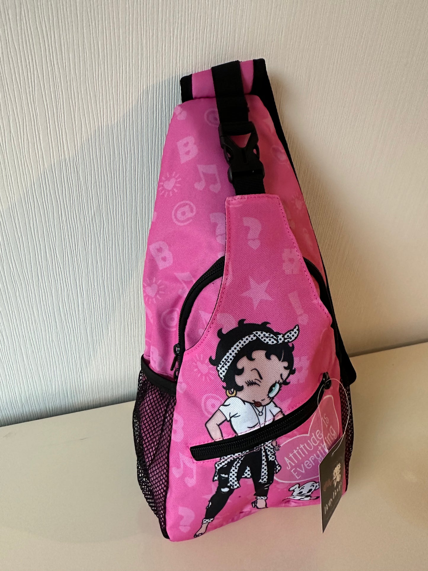 Betty Boop Pink Sling Bag for Girls. New Collection - BB6657