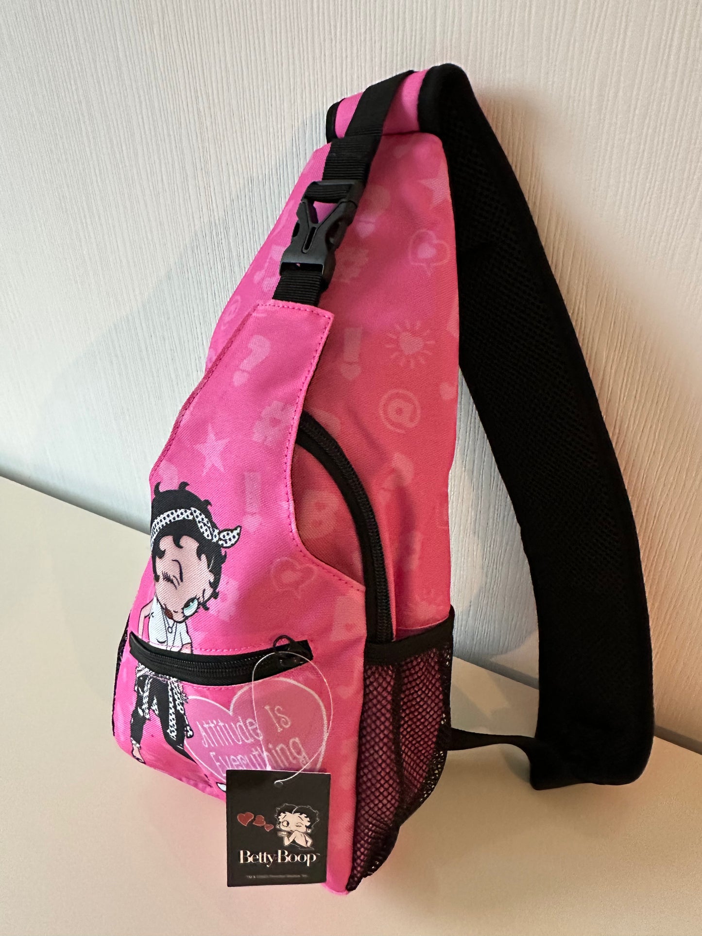 Betty Boop Pink Sling Bag for Girls. New Collection - BB6657