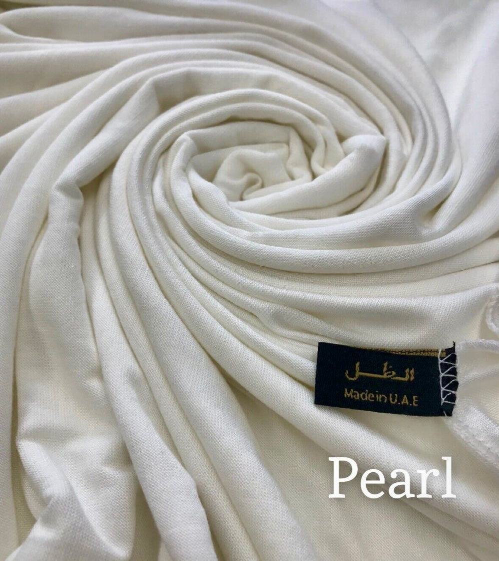 PREMIUM JERSEY SCARF DOUBLE STRETCH PLAIN HIGH QUALITY U.A.E
