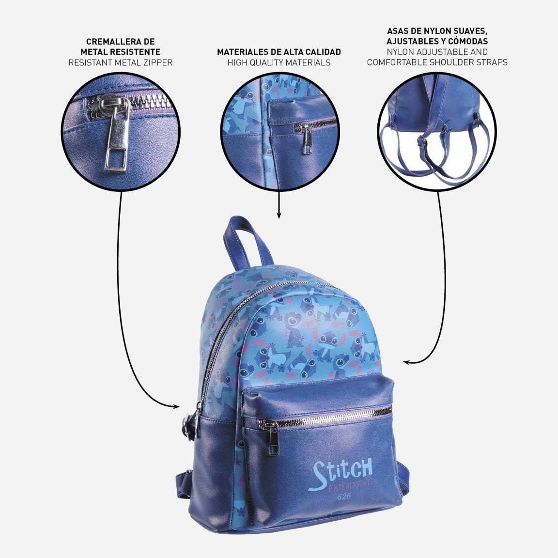 CASUAL FASHION SYNTHETIC LEATHER BACKPACK STITCH -3698