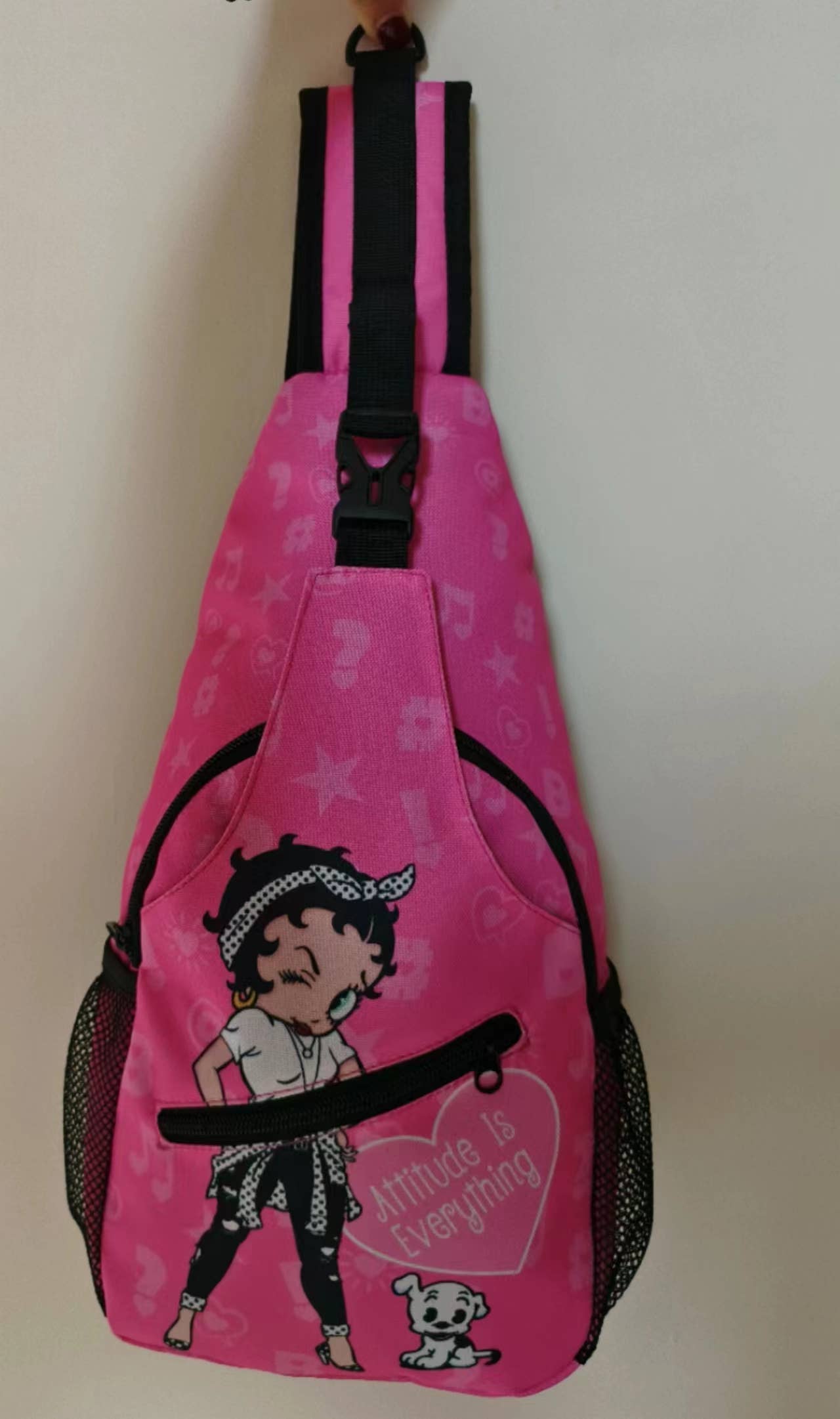 Betty Boop Pink Sling Bag for Girls. New Collection - BB6657