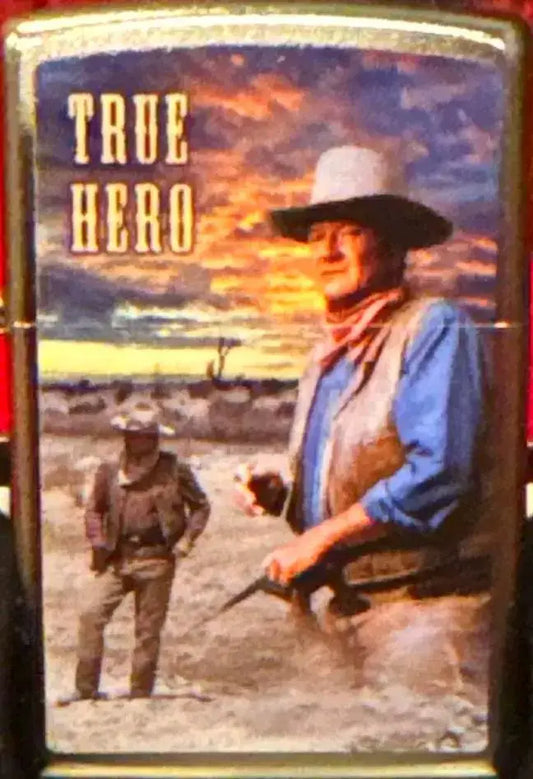 Rare Limited Production John Wayne True Hero Zippo Lighter