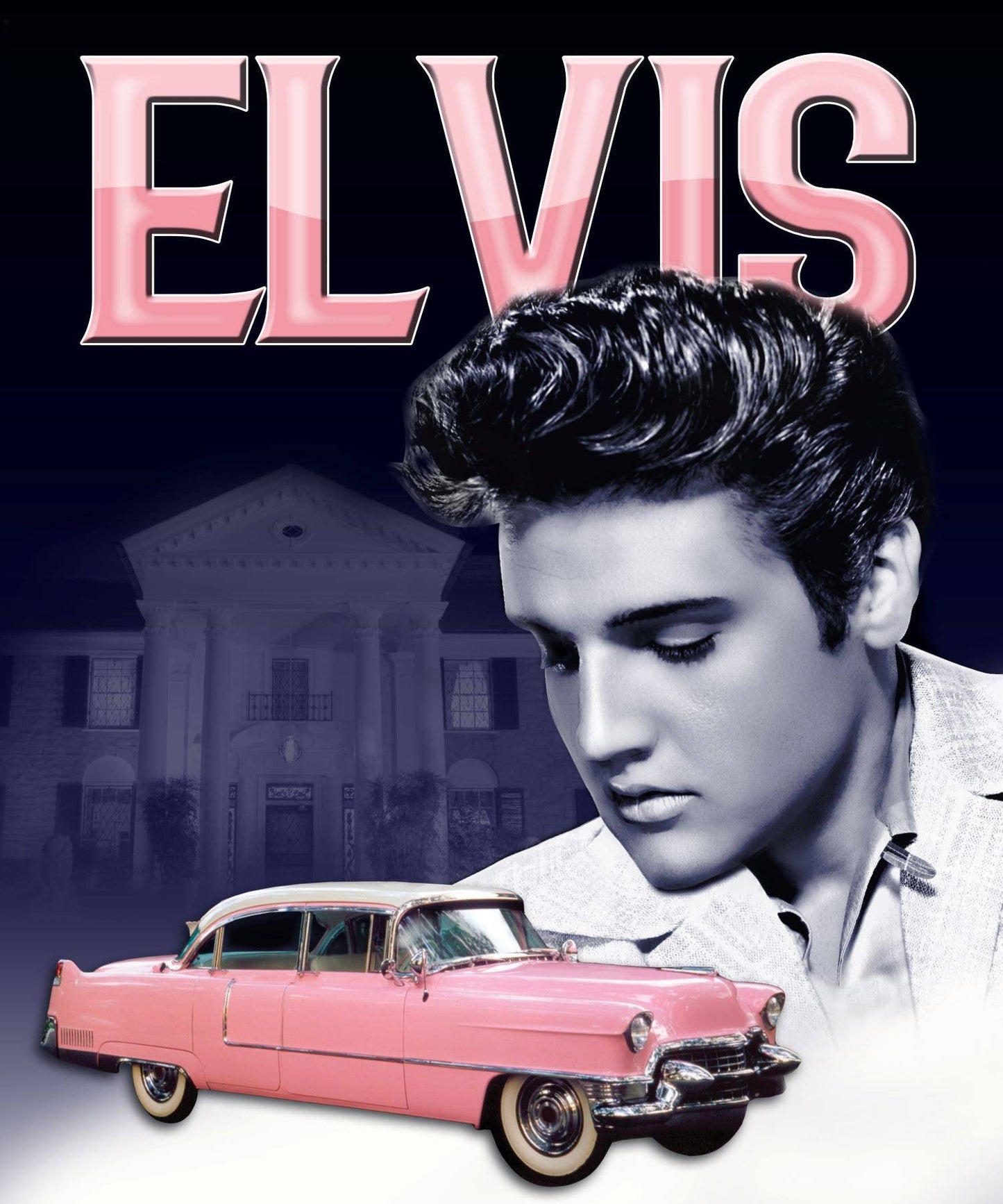 Elvis Throw Blanket Pink Caddy - E8999