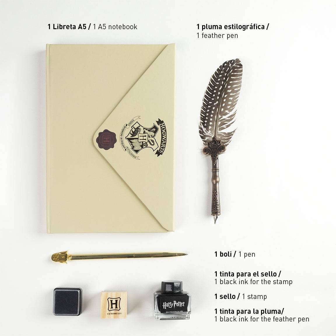HARRY POTTER CALLIGRAPHY STATIONERY SET - 3662