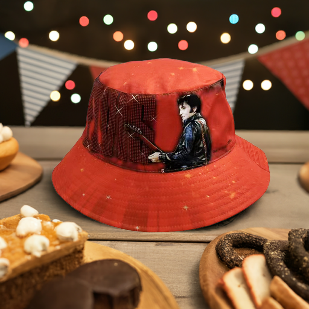 Elvis Bucket Hat - Reversible - '68 Name In Lights E9069