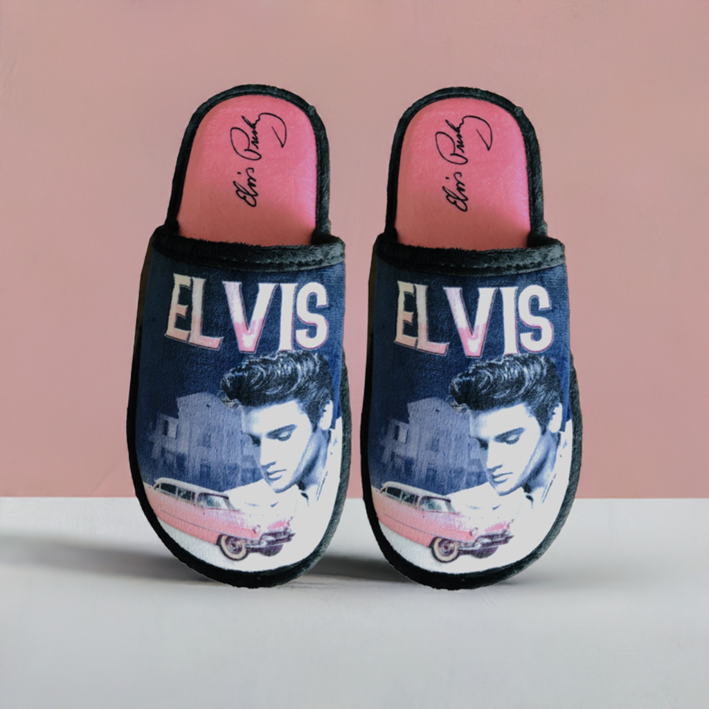 Elvis Slippers - Pink Caddy -E9086