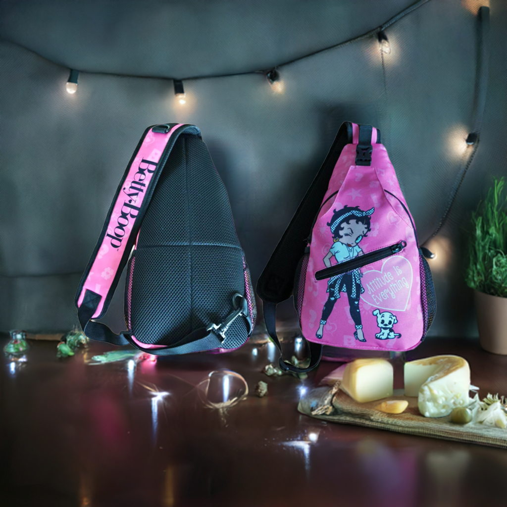 Betty Boop Pink Sling Bag for Girls. New Collection - BB6657