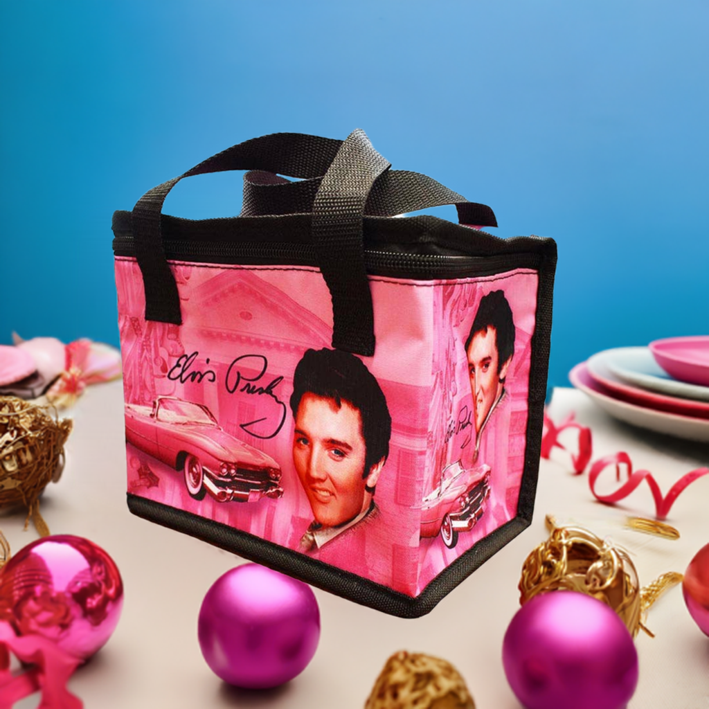 Elvis Lunch Bag - Pink Guitars E8881
