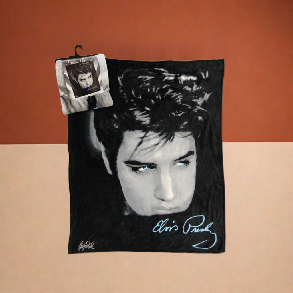 Elvis Throw Blanket up close Photo E8613