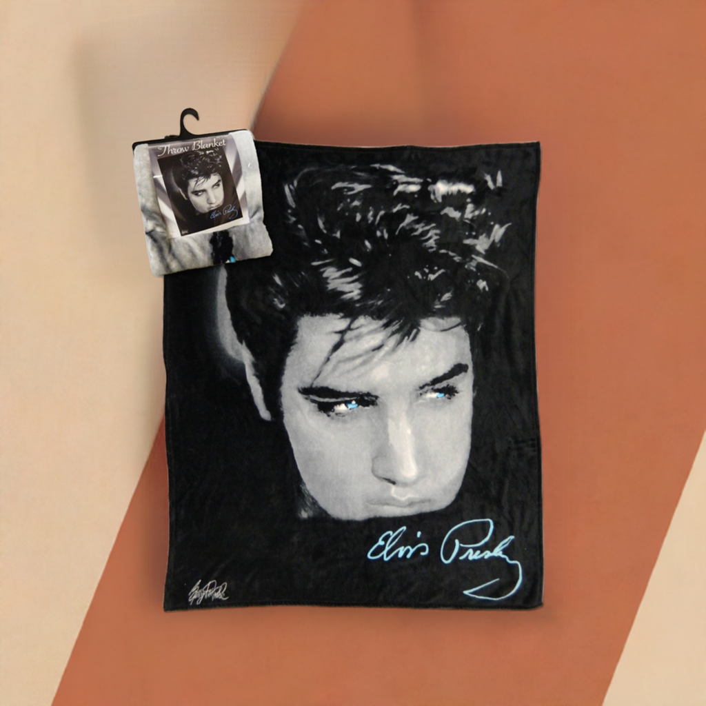 Elvis Throw Blanket up close Photo E8613