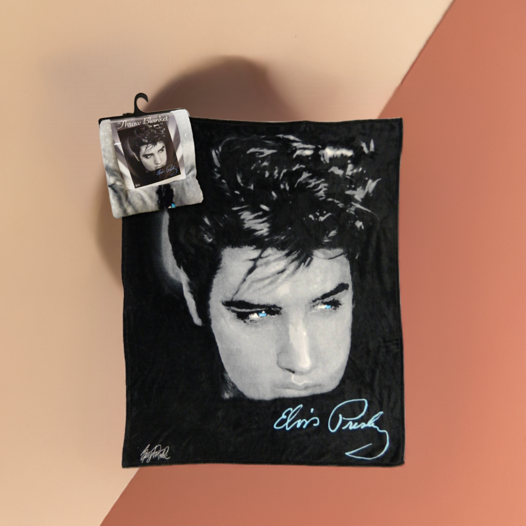 Elvis Throw Blanket up close Photo E8613