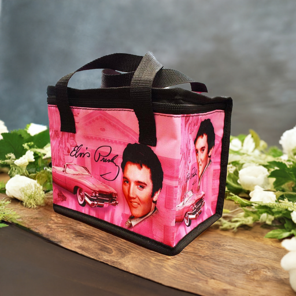 Elvis Lunch Bag - Pink Guitars E8881