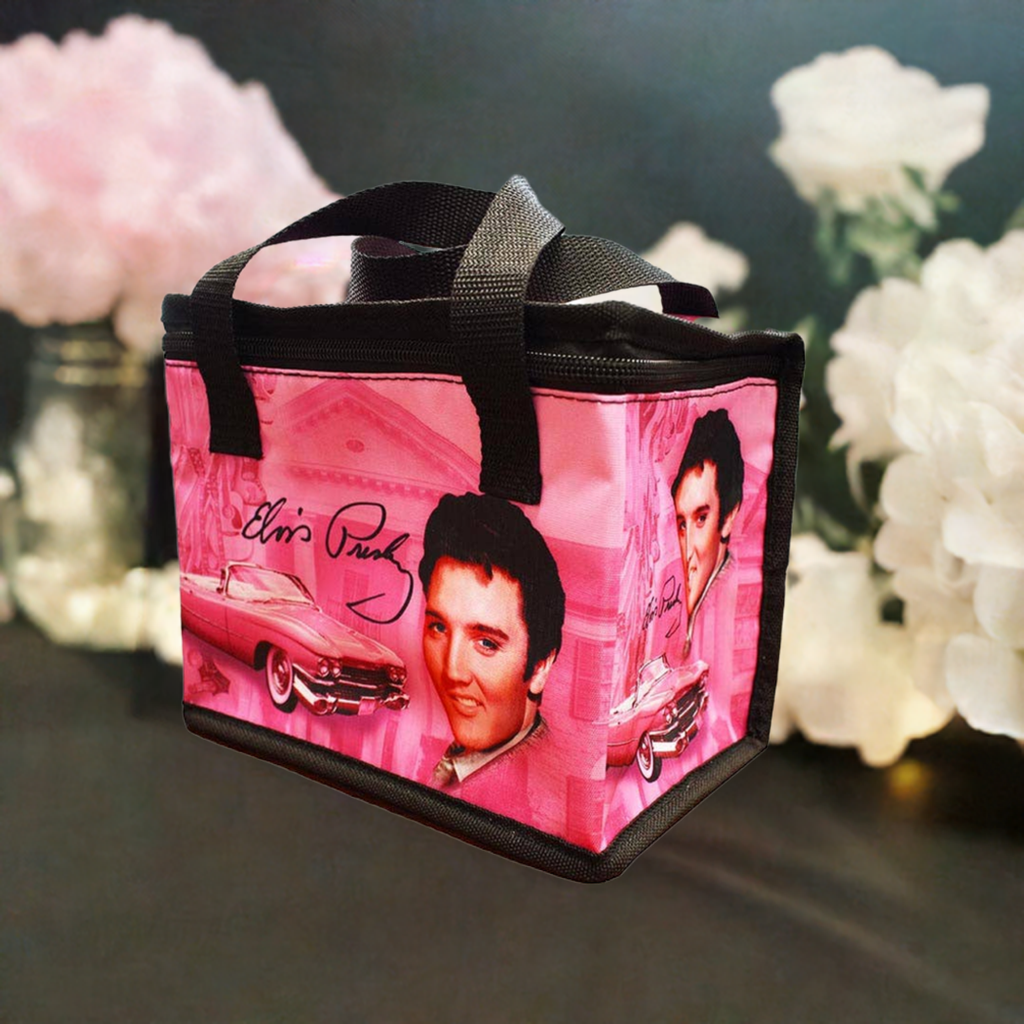 Elvis Lunch Bag - Pink Guitars E8881