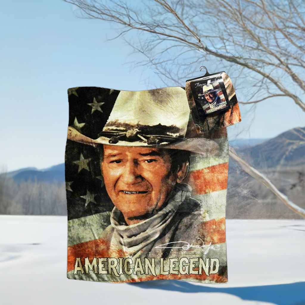 John Wayne Throw Blanket - American Legend JW5274