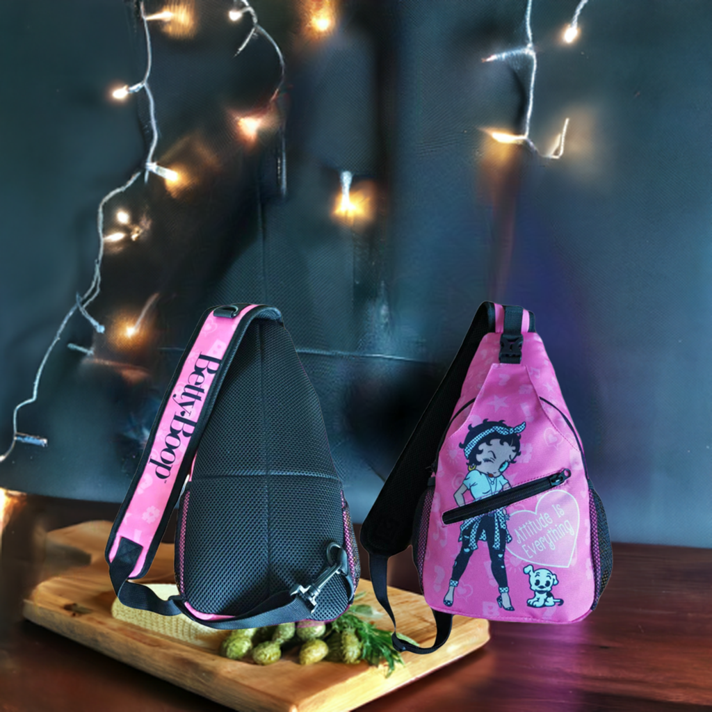 Betty Boop Pink Sling Bag for Girls. New Collection - BB6657