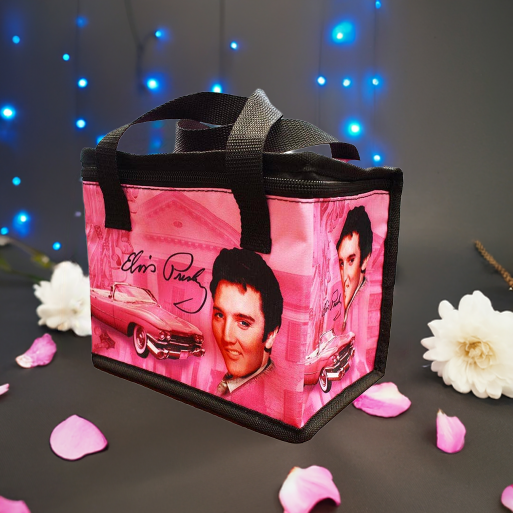 Elvis Lunch Bag - Pink Guitars E8881