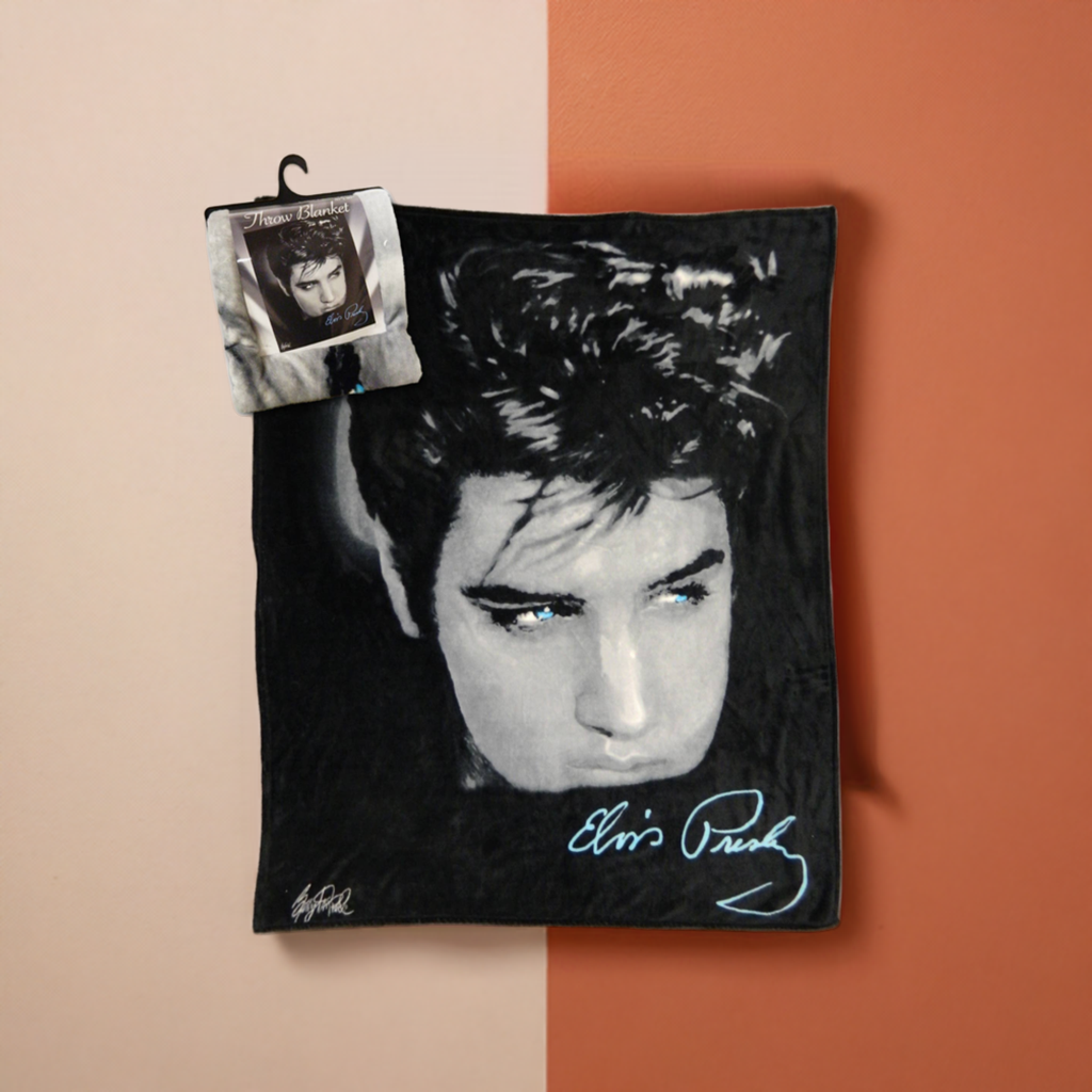 Elvis Throw Blanket up close Photo E8613