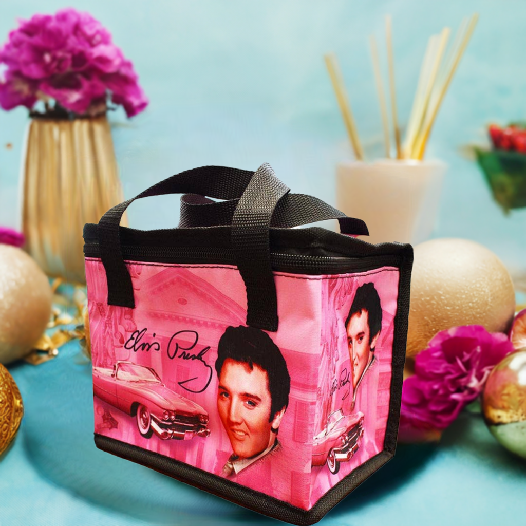 Elvis Lunch Bag - Pink Guitars E8881