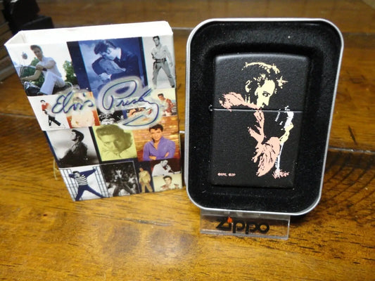 2004 Elvis On Stage With Microphone Zippo Lighter