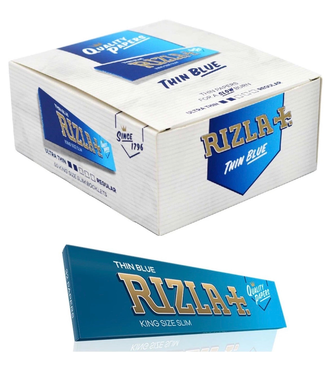 Rizla Blue King Size Slim Smoking Papers (50 booklets)