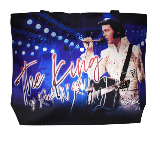 Elvis Presley Tote Handbag - Blue