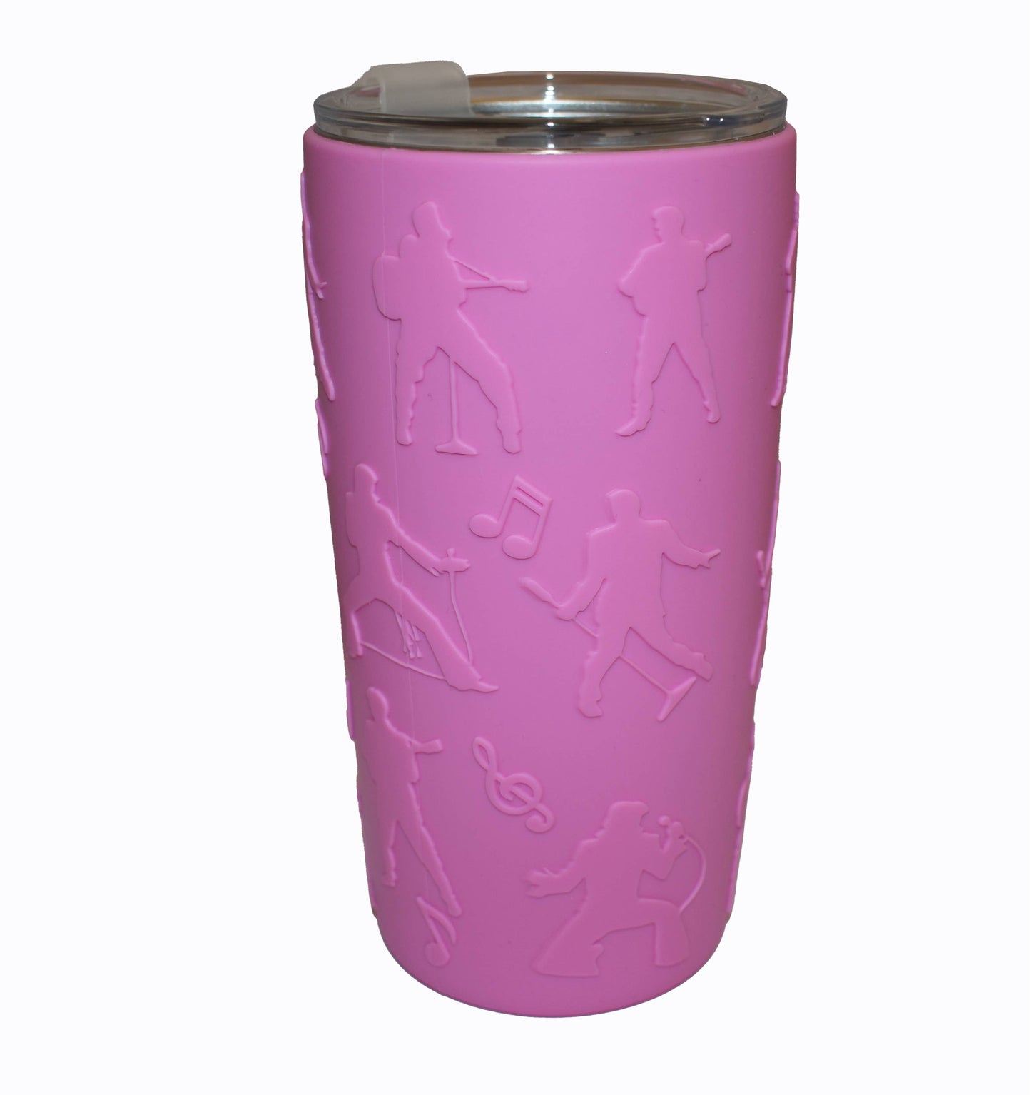 Elvis Stainless Steel Thermos With Silicone Sleeve - Pink - E9008