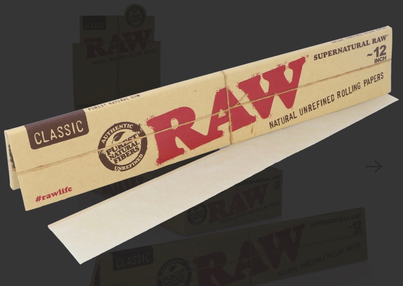 Raw 30cm Large Rolling Paper 12″ (20 Booklets)