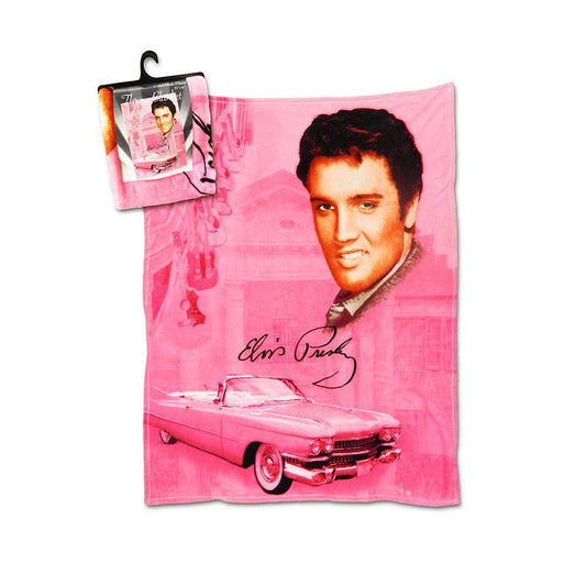 Elvis Throw Blanket Pink -E8720