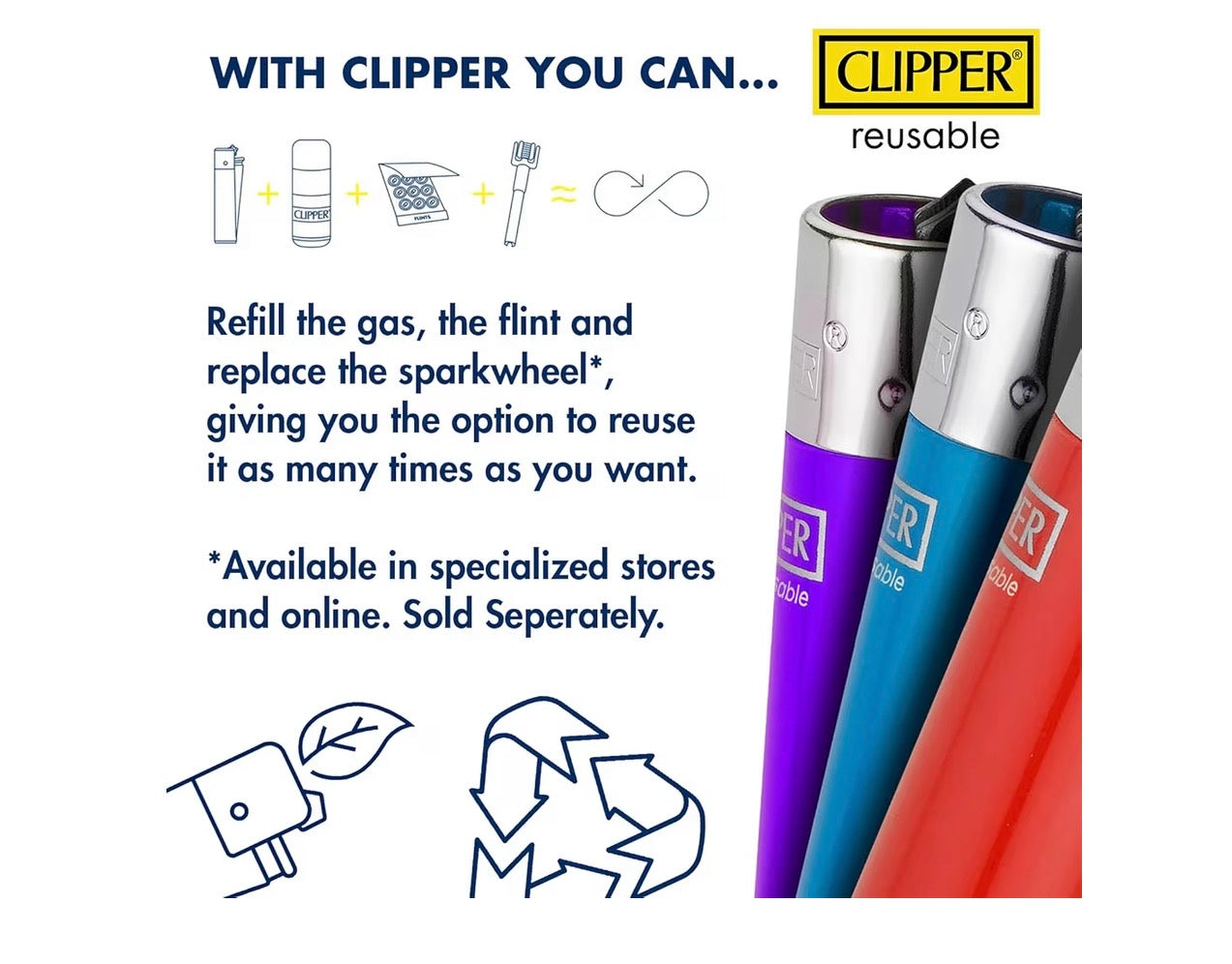 Clipper - Classic Large 48 Pack - Assorted Solids Wholesale