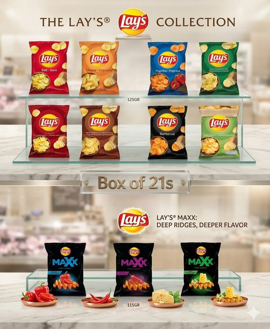 Lays Crisps 125g x 21 in a box