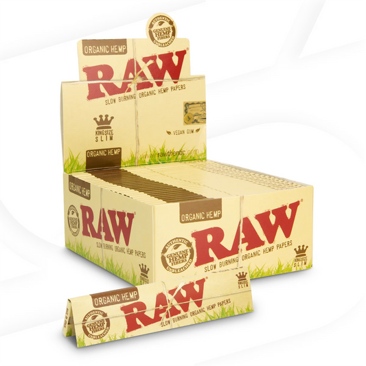 Raw Organic King Size Slim Classic Papers (50 Booklets) Wholesale