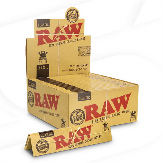 Raw King Size Slim Classic Papers (50 Booklets) Wholesale
