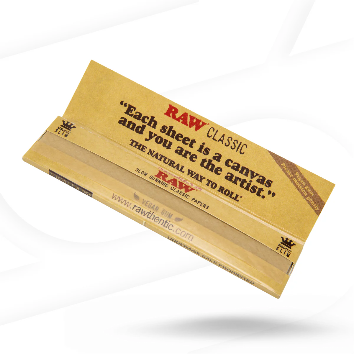 Raw King Size Slim Classic Papers (50 Booklets) Wholesale
