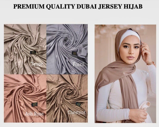 PREMIUM JERSEY SCARF DOUBLE STRETCH PLAIN HIGH QUALITY U.A.E