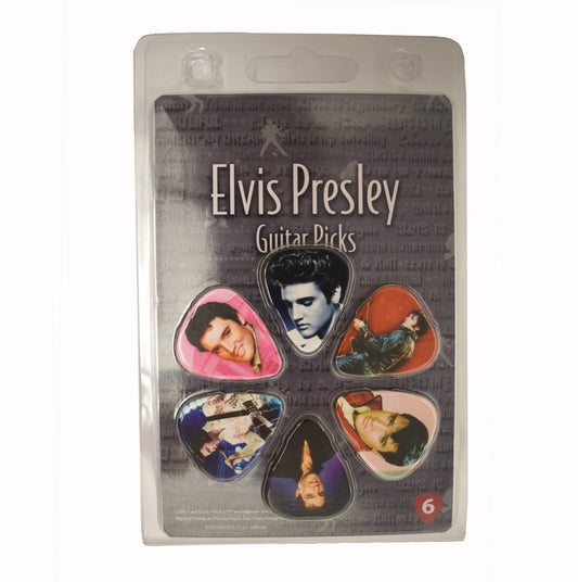 Elvis Guitar Picks Pack of 6 E9045