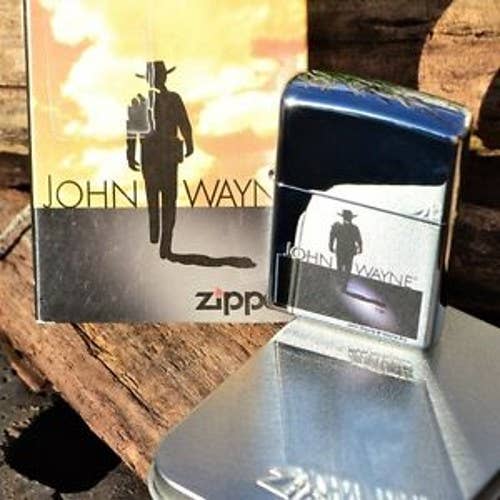 John Wayne Silhouette Zippo Lighter