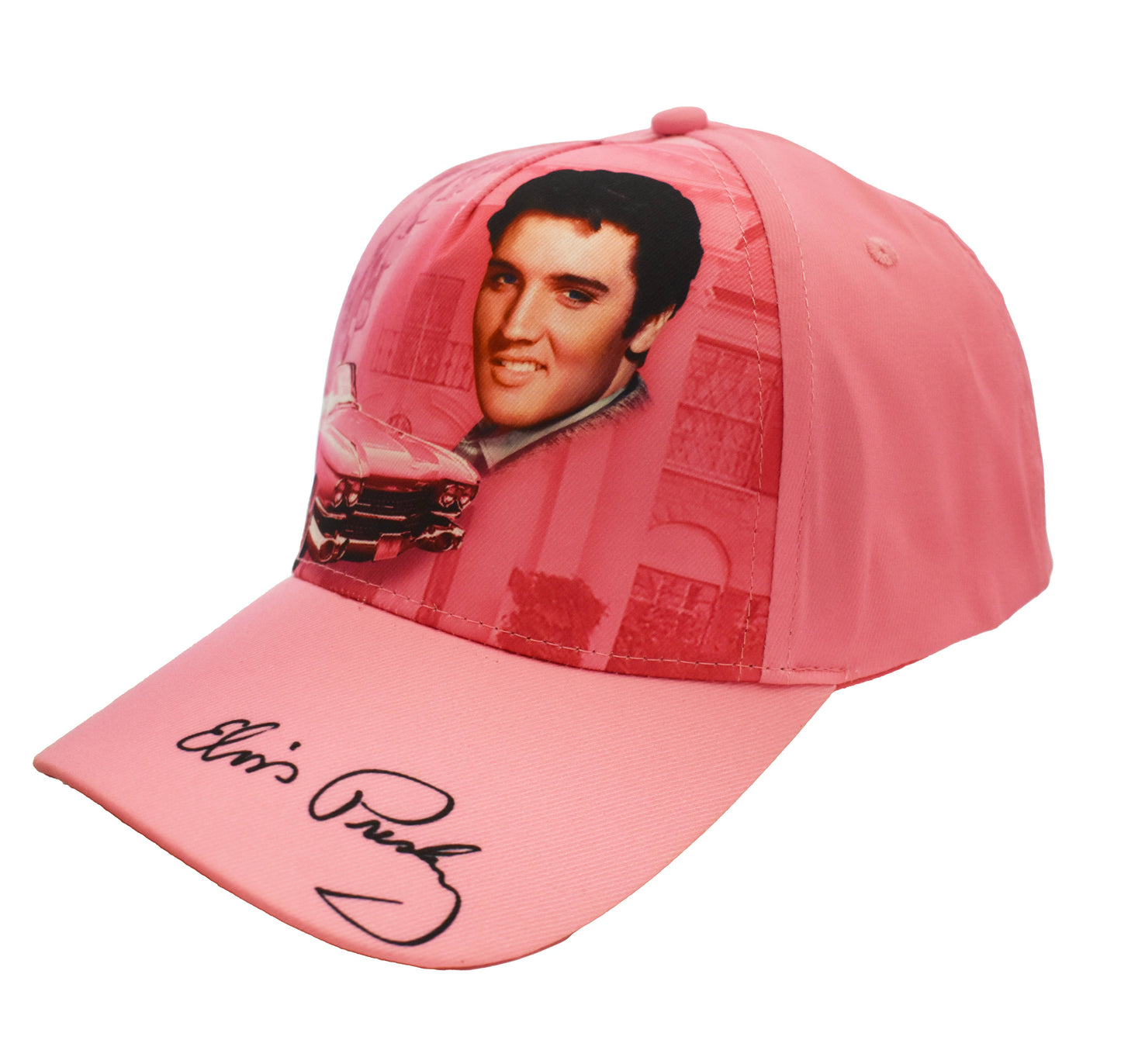 Elvis Cap Pink with Guitars E8982