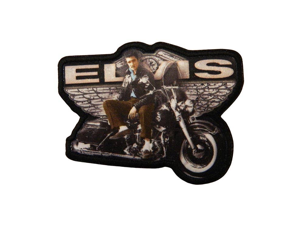 Elvis Iron on Patch - Motorcycle E8789