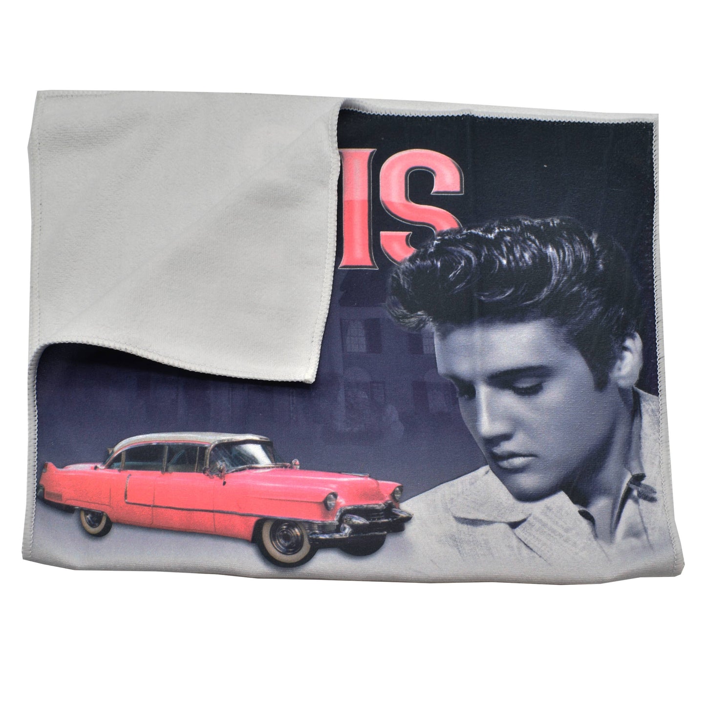 Elvis Presley Kitchen Towel - Pink Caddy Car E9130